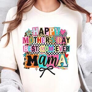 Happy Mothers Day Shirt, Best Mom Ever Tee, Retro Mama Life Shirt